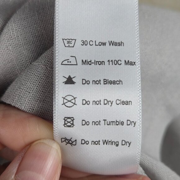 Sana Safinaz Size Small Light Gray Coverup Blue Embroidered Flowers Gray Pearl - Picture 12 of 14